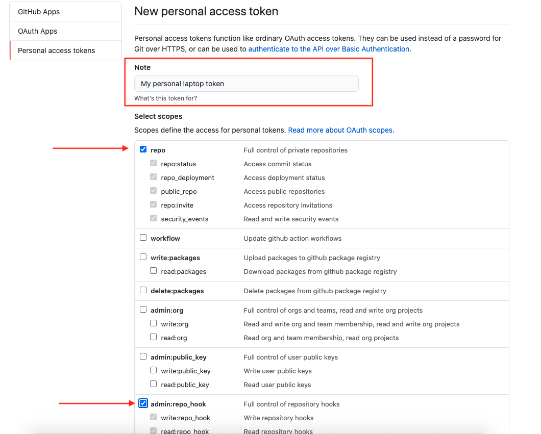 selecting token access